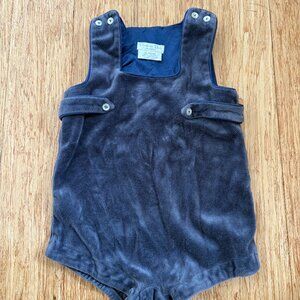 Vintage Christian Dior Infant Romper Overalls Blue Size 18 Months
